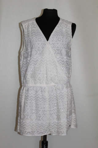 Salopetă Pepe Jeans – batist ivory cu broderie