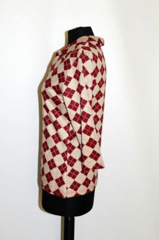 Bluza carouri visinii repro anii '70