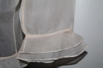 Bluză din organza ivoire anii 90