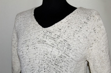 Bluza din tricot ivoire repro anii '70