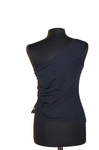Bluza neagră Senso Unico cu croială asimetrică – retro anii ’90 - Img 3