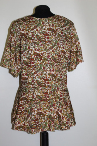 Bluza paisley peplum – vibrație boemă retro 70’s - Img 3