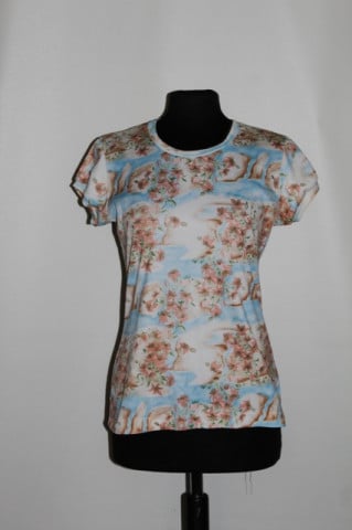 Bluza print floral hawaian anii '70