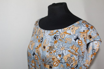 Bluza print hawaian anii '80