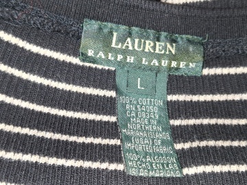 Bluză tricot Ralph Lauren, bleumarin cu alb - Img 6
