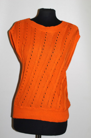 Bluză vintage Hadam’s Creazioni tricot portocaliu – vintage anii ’70