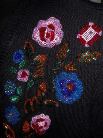 Cardigan retro "Liz Clairborne" anii '80