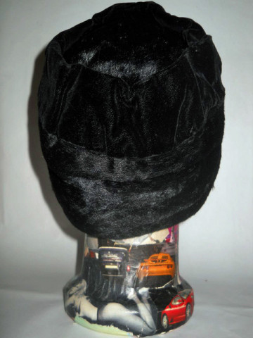 Cloche vintage negru ornamente catifea anii '20
