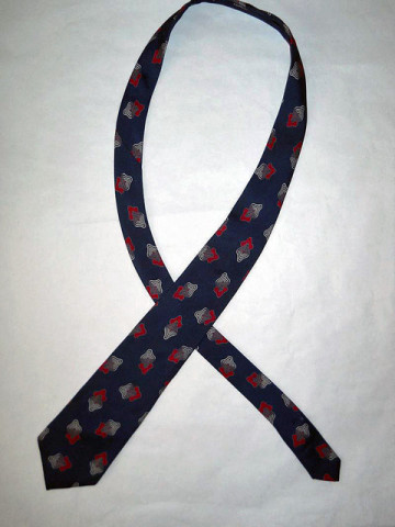 Cravata print geometric "Pierre Cardin" anii '70