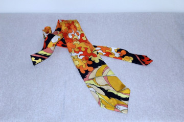 Cravata print psihedelic Emilio Pucci