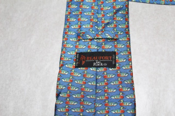 Cravata vintage print ratuste anii '70