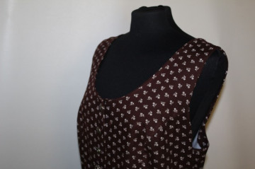 Dirndl maro floricele anii 70