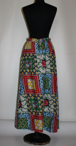 Fustă maxi vintage cu print floral Vera Mont – anii ’70 - Img 4