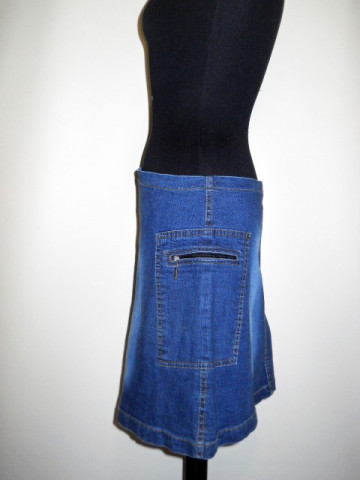 Fusta mini jeans repro anii '70