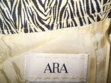 Fusta retro print zebrat "Ara" anii '80