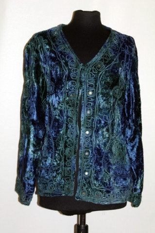 Jacheta din catifea in degrade anii '80