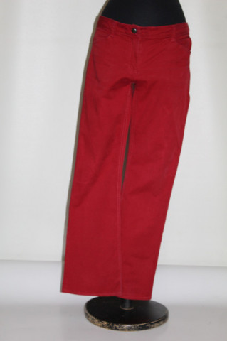 Jeans roșu vintage Kenzo – vibe retro casual ’90