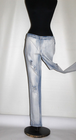 Jeggings denim bleu vintage – stil casual și confortabil - Img 2
