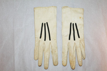 Manusi vintage ornamente din snur negru anii '20