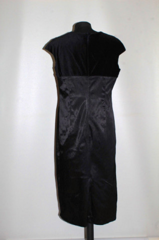 ochie de ocazie din catifea și faille – repro anii ’60, elegantă midi - Img 4