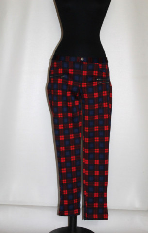 Pantaloni în carouri repro anii ’60 – model țigaretă, urban retro