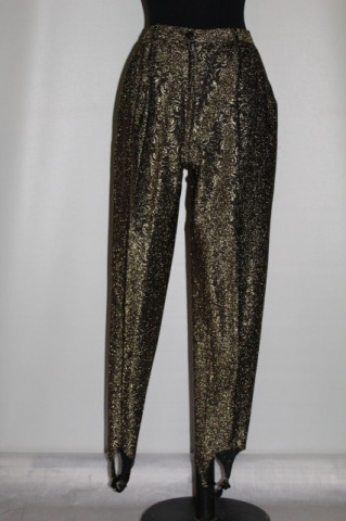 Pantaloni retro aurii anii 80