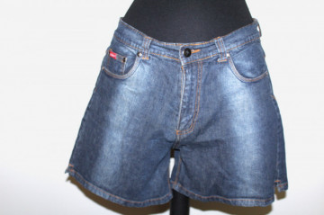 Pantaloni scurți jeans repro anii 70