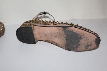 Pantofi ținte aurii repro anii 60