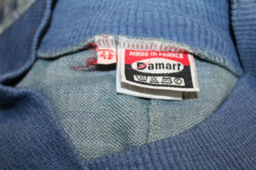 Rochie albastra "Damart" anii '70 - '80