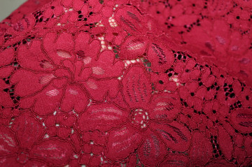 Rochie de ocazie din dantelă vișinie – retro repro anii ’50 - Img 7