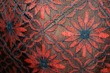 Rochie de ocazie vintage cu flori cărămizii – anii ’50 - Img 7