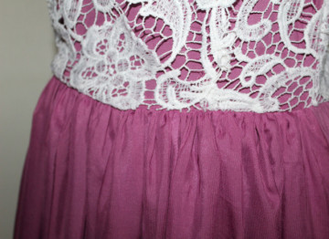 Rochie de seară retro cu bust din dantelă – repro anii ’70 - Img 7