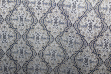 Rochie din jacquard albastru petrol si gri repro anii '50