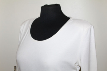 Rochie din jerse si piele artificiala repro anii '60