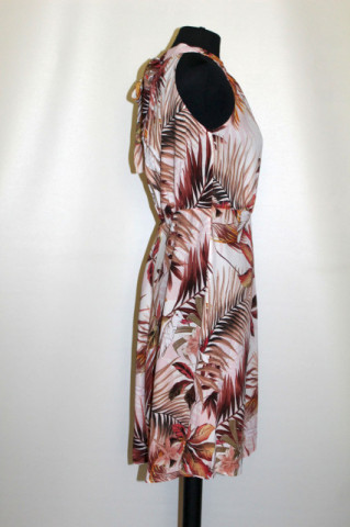 Rochie jungle print papagali anii 90