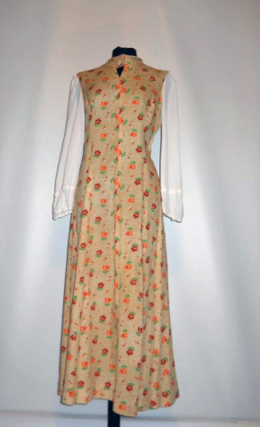 Rochie maxi print floral anii '60