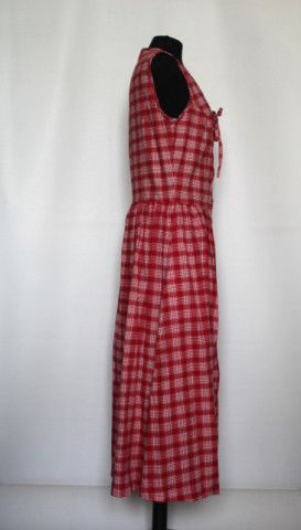 Rochie retro Coca Cola Collection – anii ’90, carouri alb‑roșii - Img 2
