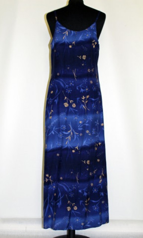 Rochie retro tip furou albastra anii '80 - 90 - Img 3