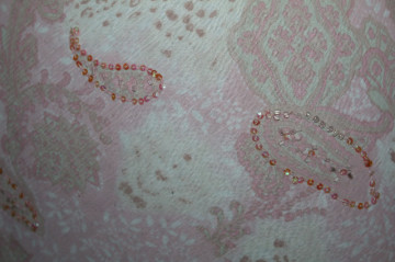 Rochie roz deschis arabescuri repro anii '70