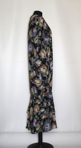 Rochie talie joasă cu print floral – retro anii ’80 - Img 3