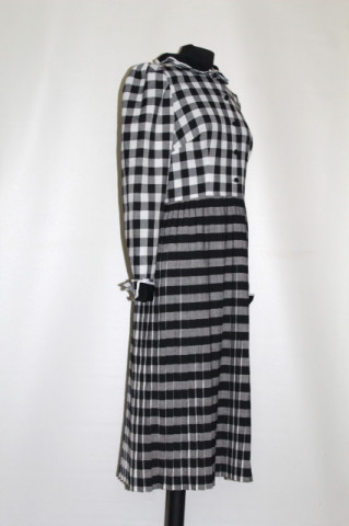 Rochie vintage carouri și dungi anii ’50 – clasică  - Img 4