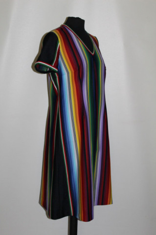 Rochie vintage dungi multicolore anii 70