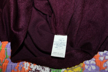 Rochie vintage maxi cu flori violet anii '70