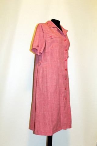 Rochie vintage roz carne anii '70