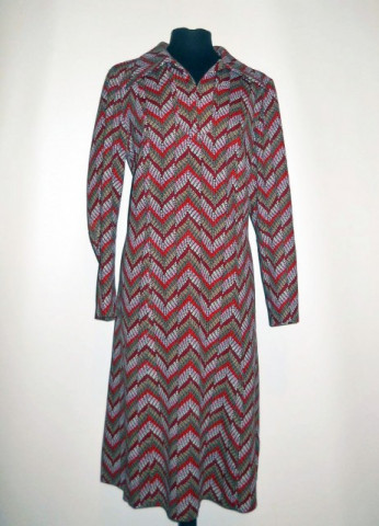Rochie vintage verde cu visiniu anii '60