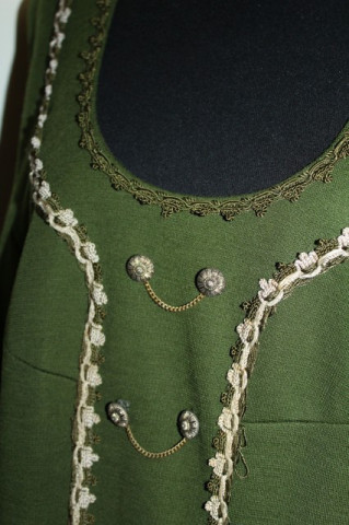 Sarafan oliv din jerse anii '70