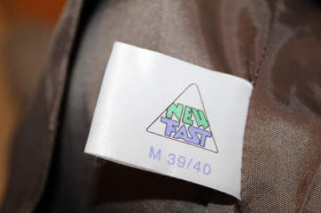 Vestă retro New Fast – anii ’80, stofă bouclé cu dungi - Img 5