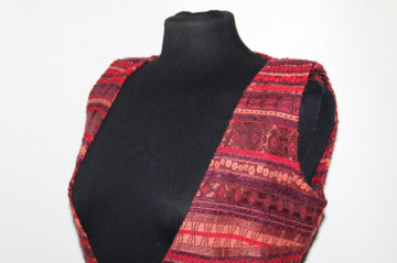 Vestă tapestry repro anii ’70 – retro boho chic - Img 4