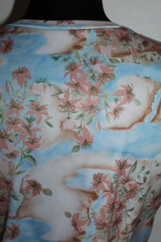 Bluza print floral hawaian anii '70