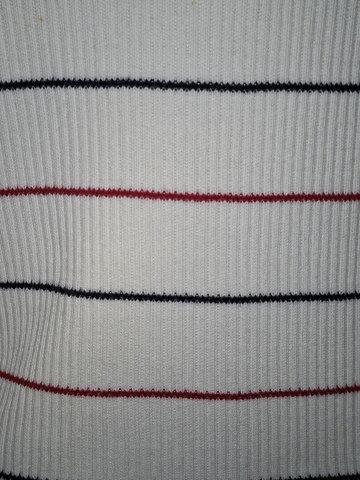 Bluză tricot Tommy Hilfiger, dungi verticale, piesă unică - Img 5